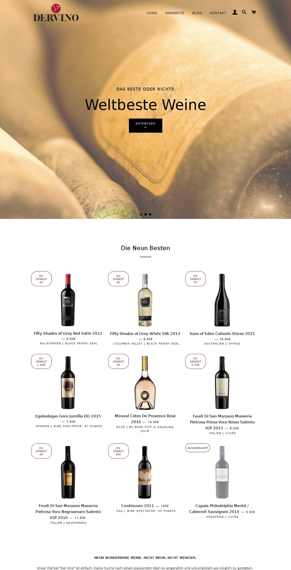 LATEST BACKUP Der Vino Brooklyn Juni 2017 Shopify theme site example dervino.de