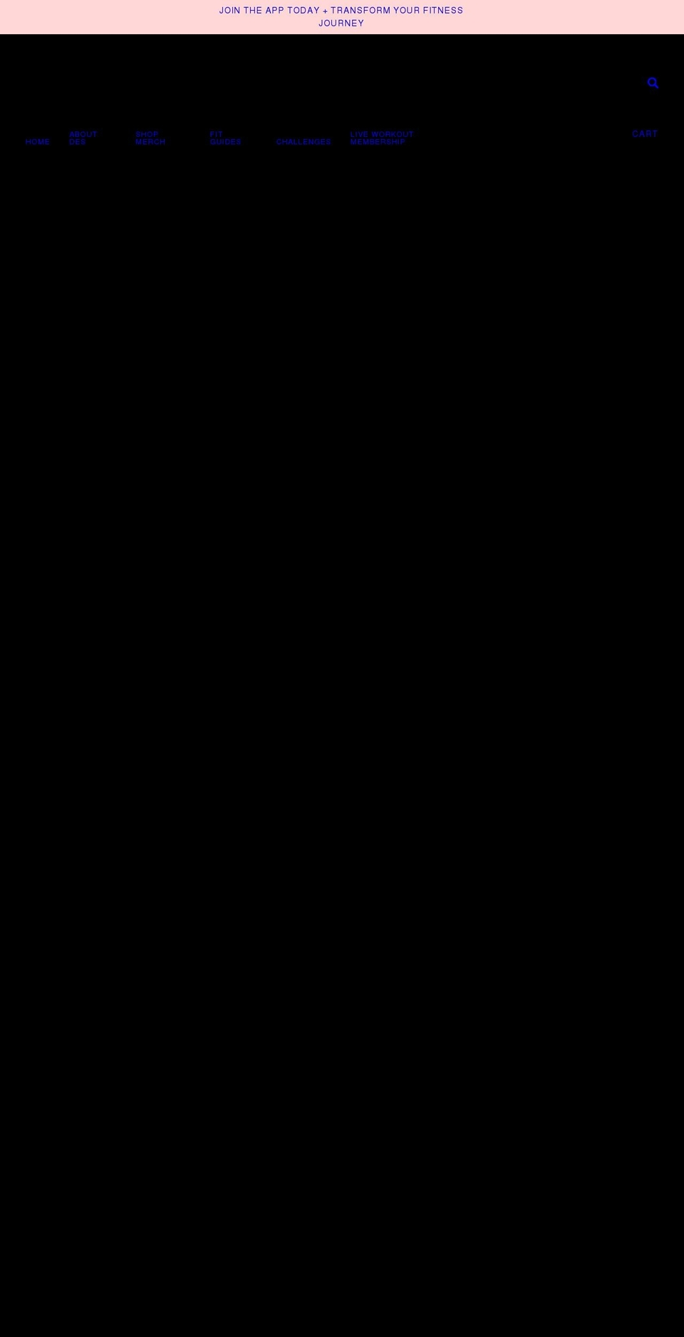 desbfittraining.com shopify website screenshot