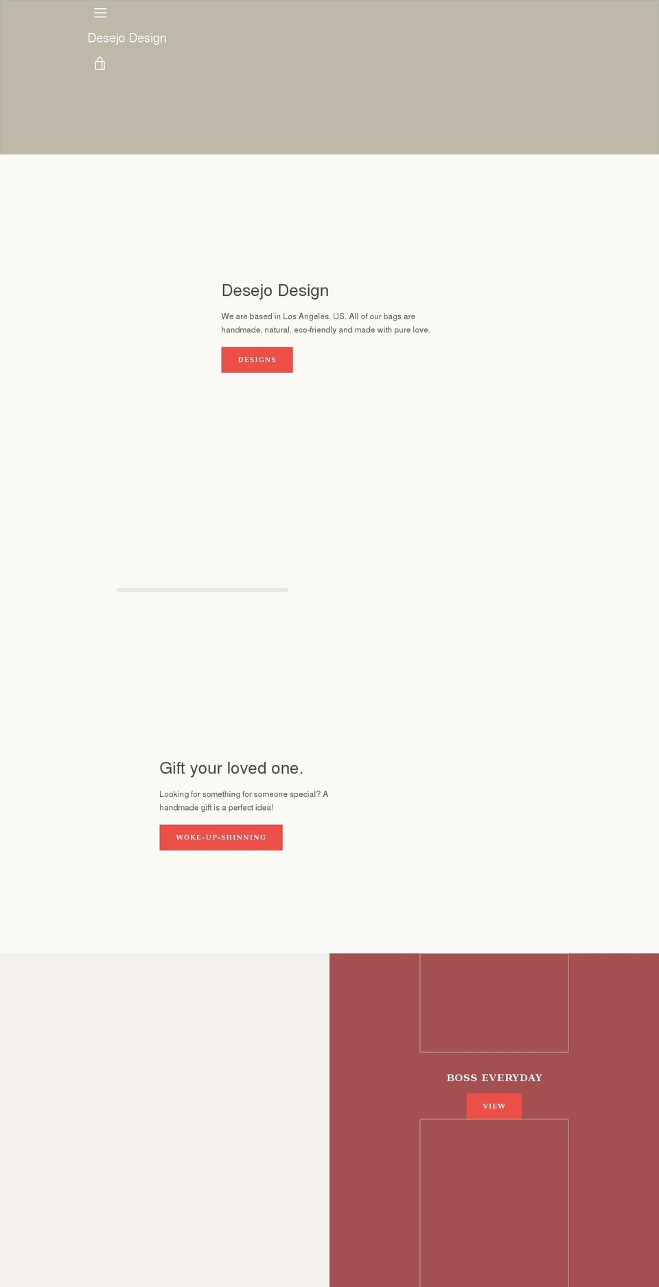 desejodesign.com shopify website screenshot