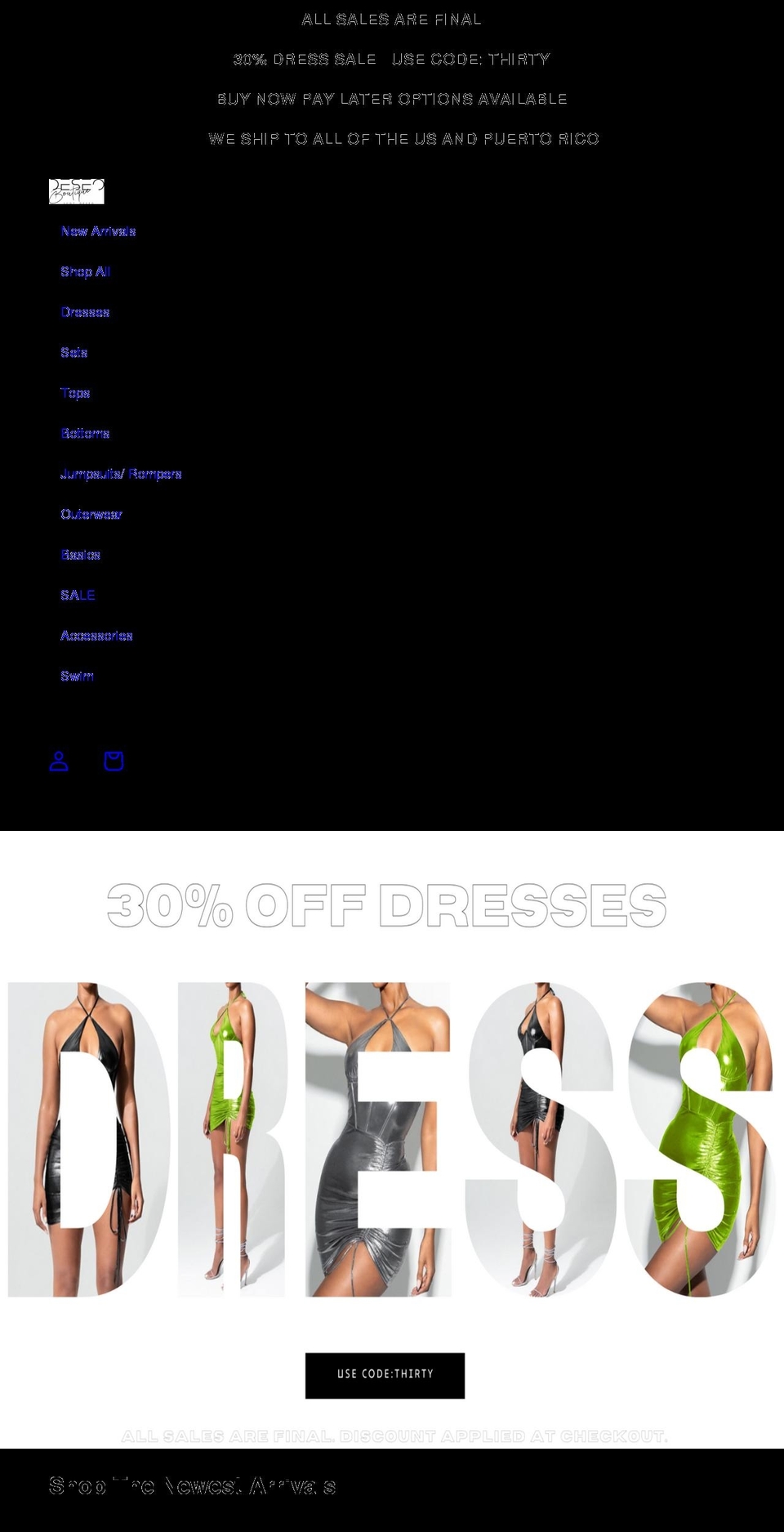 deseoboutique.com shopify website screenshot