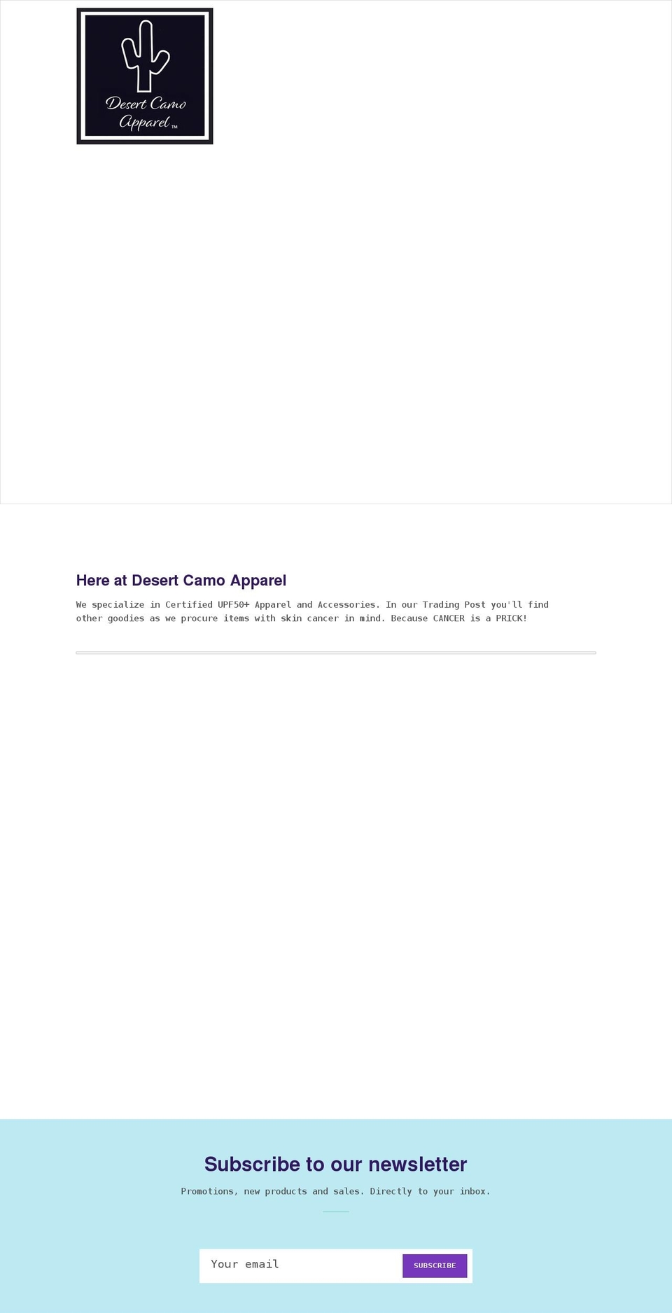 desertcamoapparel.com shopify website screenshot