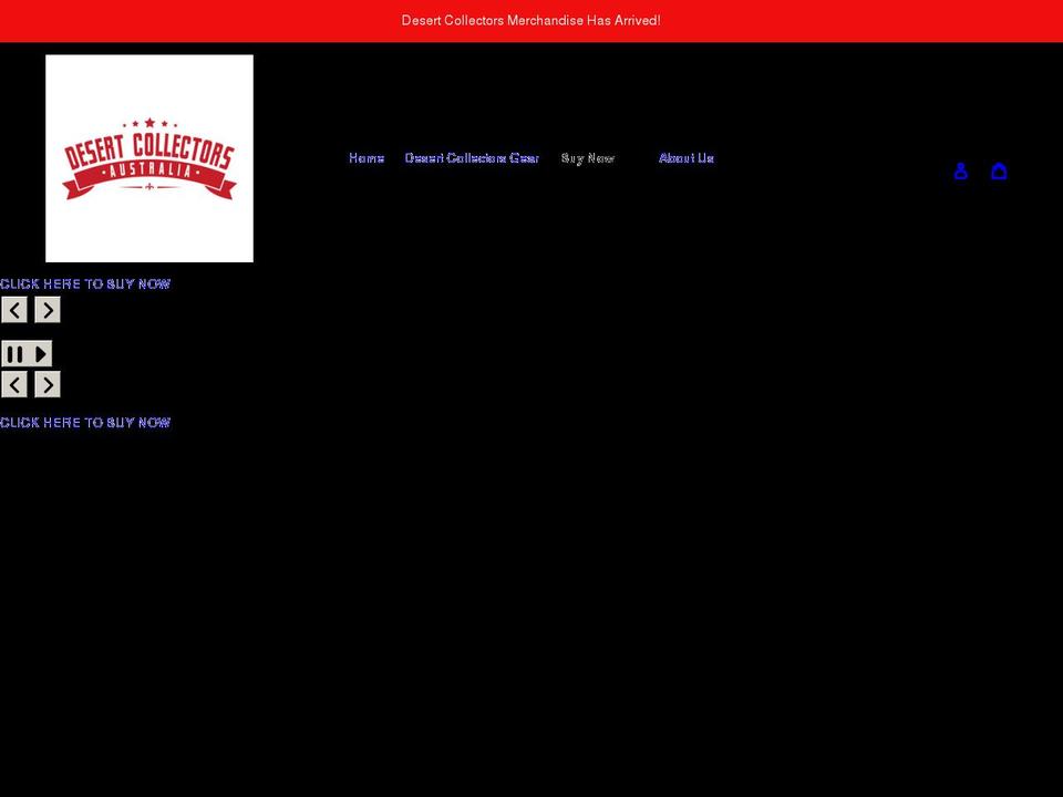 desertcollectorsaustralia.com shopify website screenshot