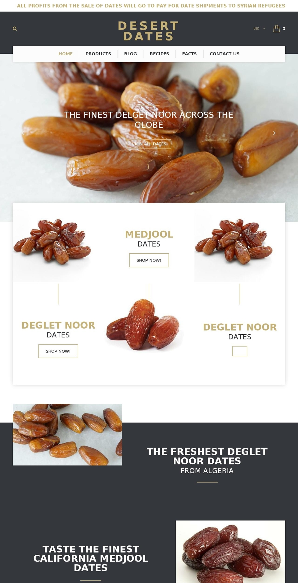 desertdates.com shopify website screenshot