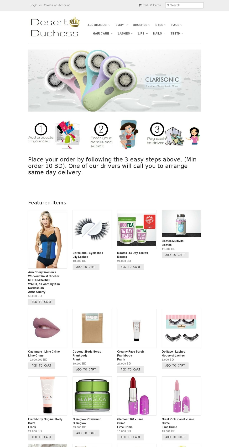 desertduchess.com shopify website screenshot