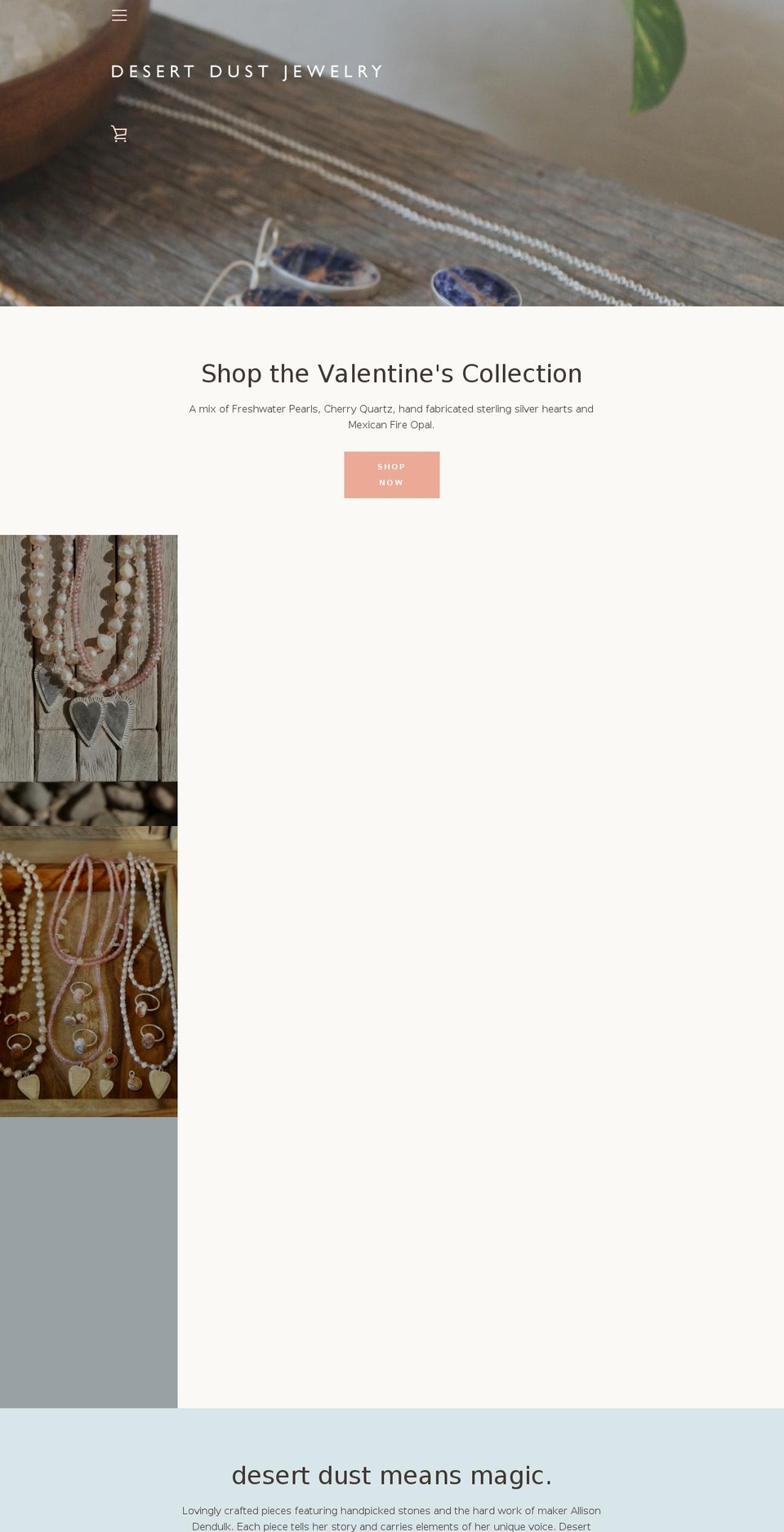 desertdustjewelry.com — Shopify storefront screenshot