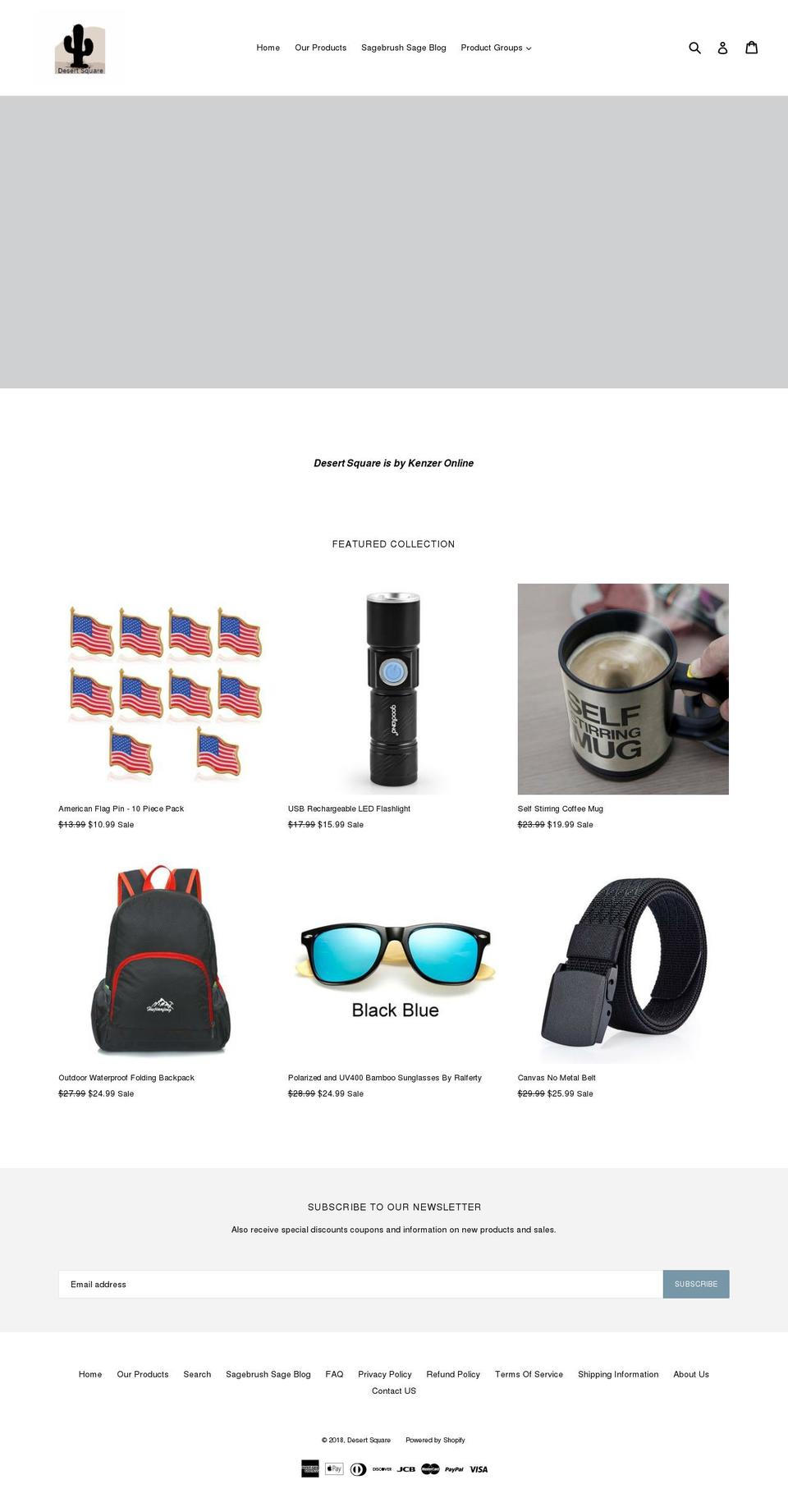 desertsquare.com — Shopify storefront screenshot