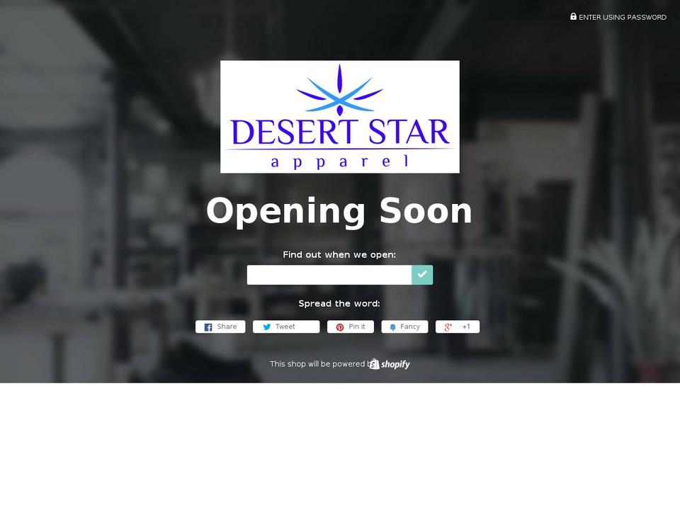 desertstarapparel.com — Shopify storefront screenshot