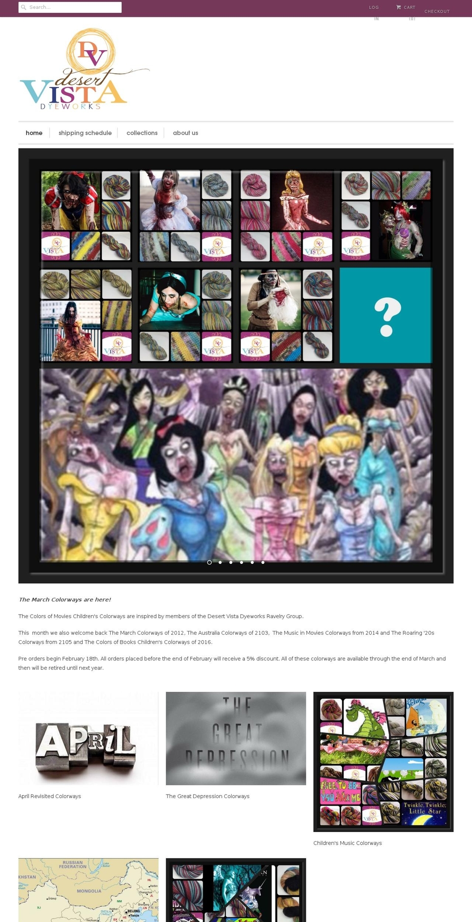 desertvistadyeworks.com shopify website screenshot