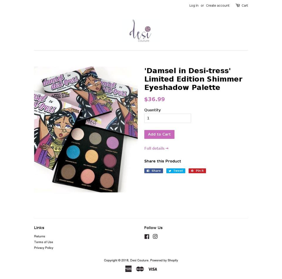 desicoutureonline.com — Shopify storefront screenshot