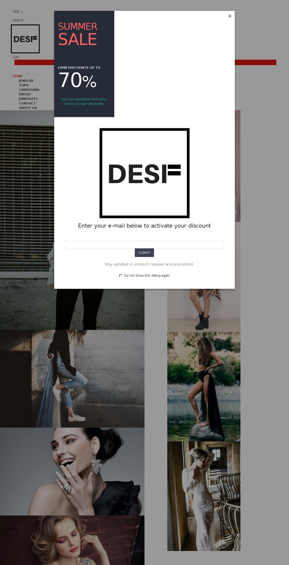 desifboutique.com — Shopify storefront screenshot