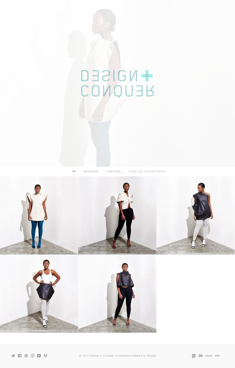 design-and-conquer.com shopify website screenshot