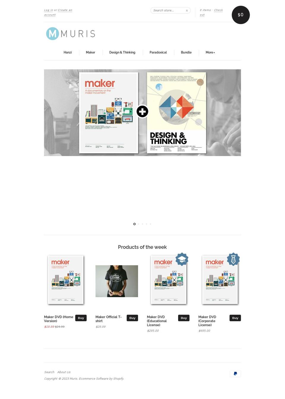 design-thinking.myshopify.com shopify website screenshot