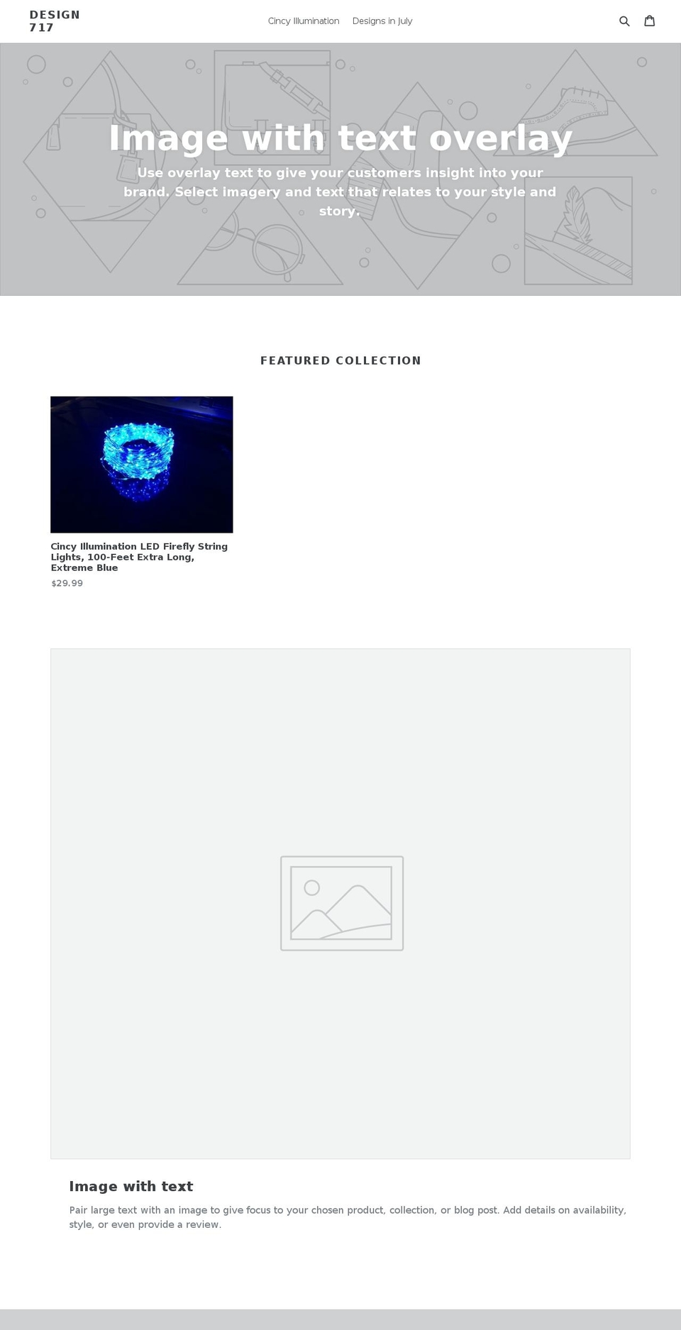 design717.com — Shopify storefront screenshot