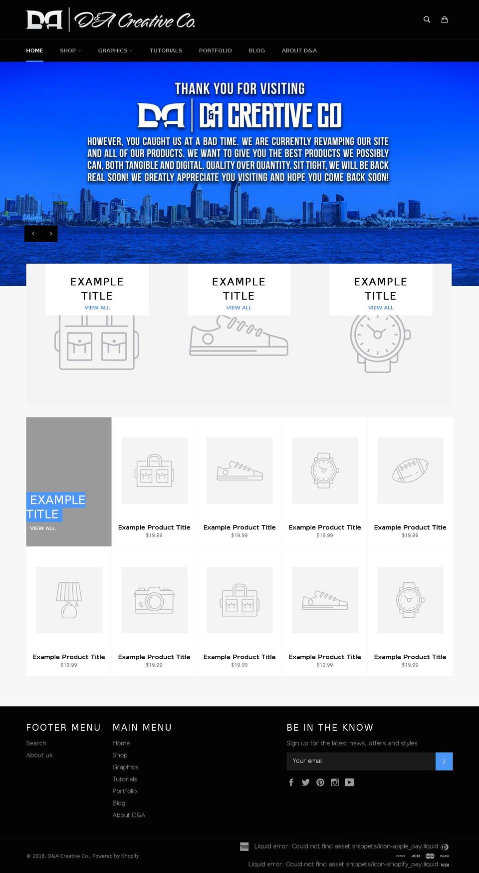 designandachieve.com shopify website screenshot