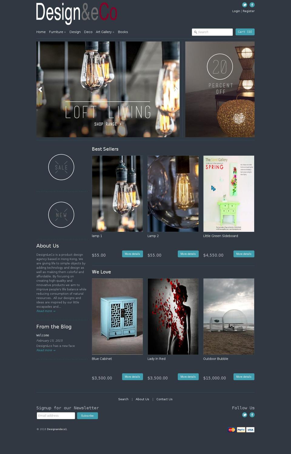 designandeco.net shopify website screenshot