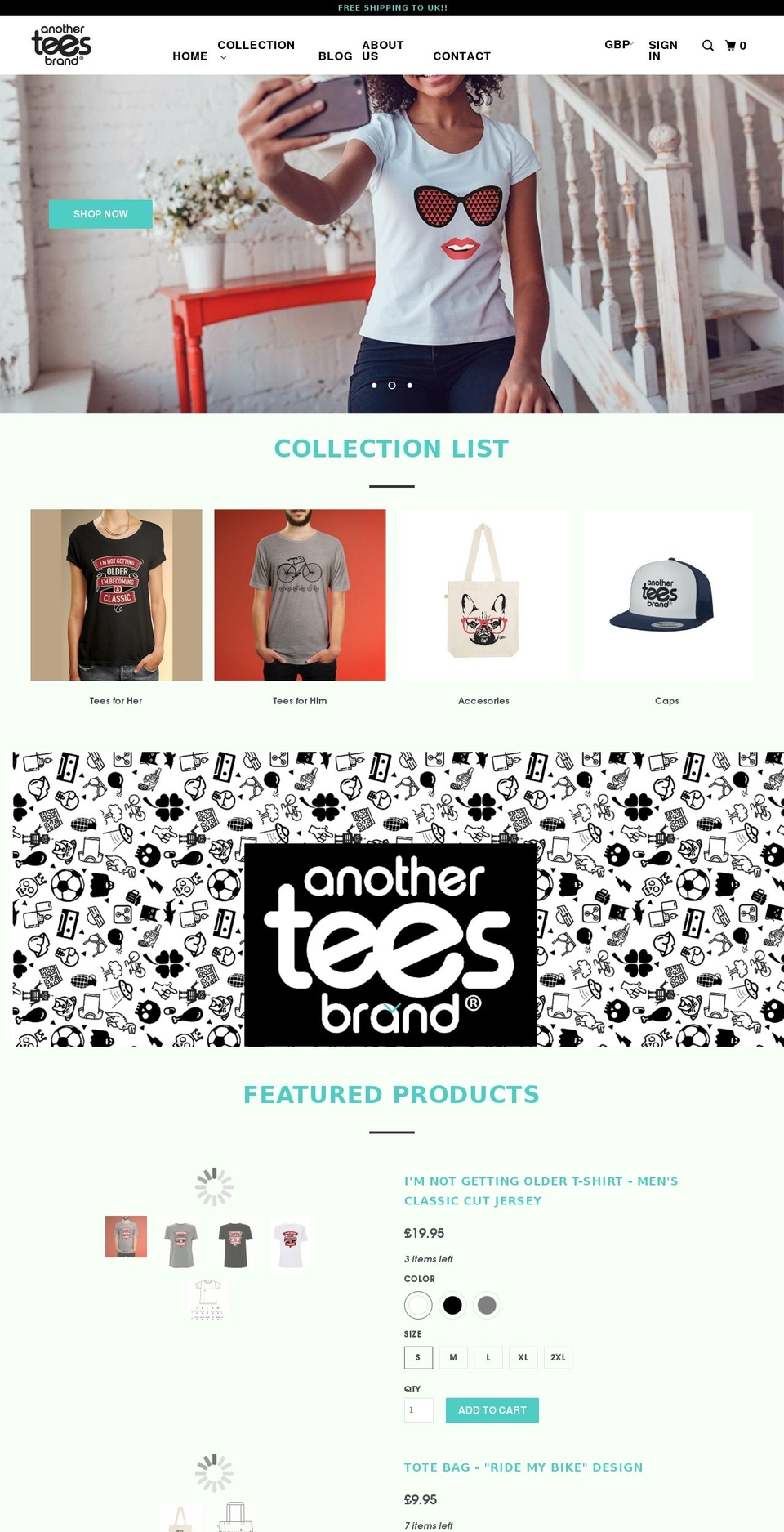 designatb.com — Shopify storefront screenshot