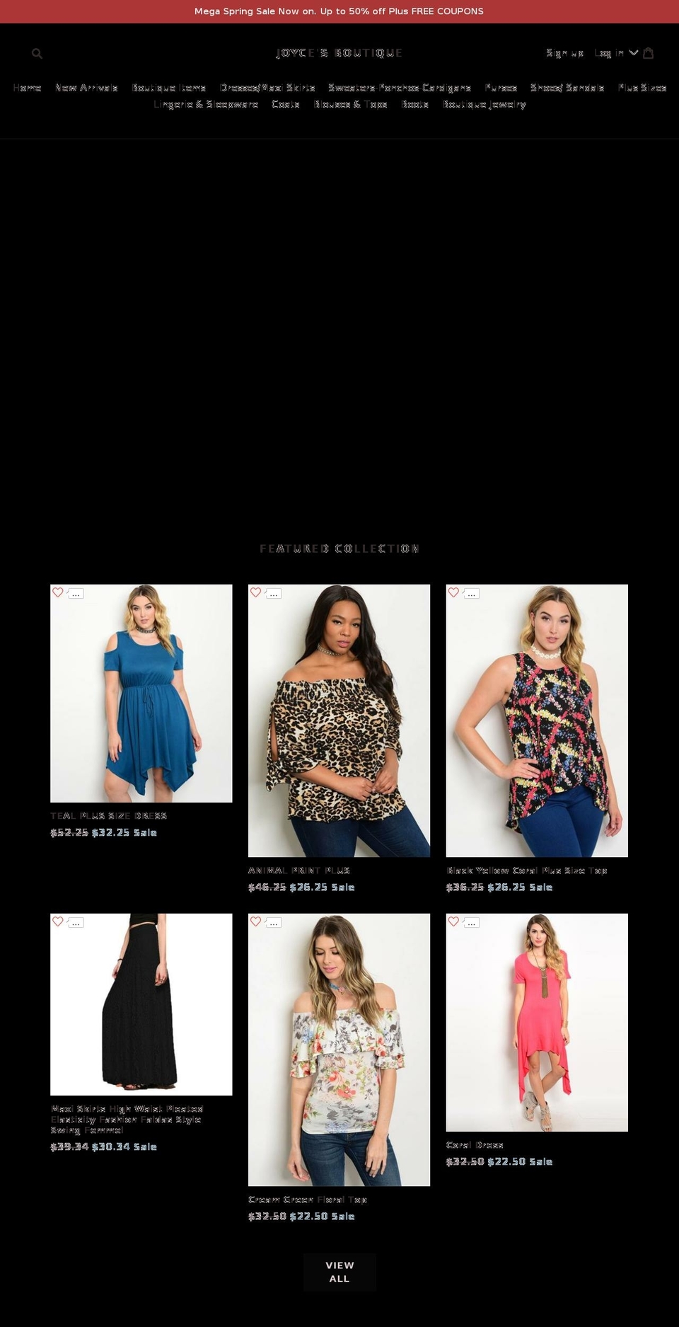 designbyjoyceboutique.com shopify website screenshot