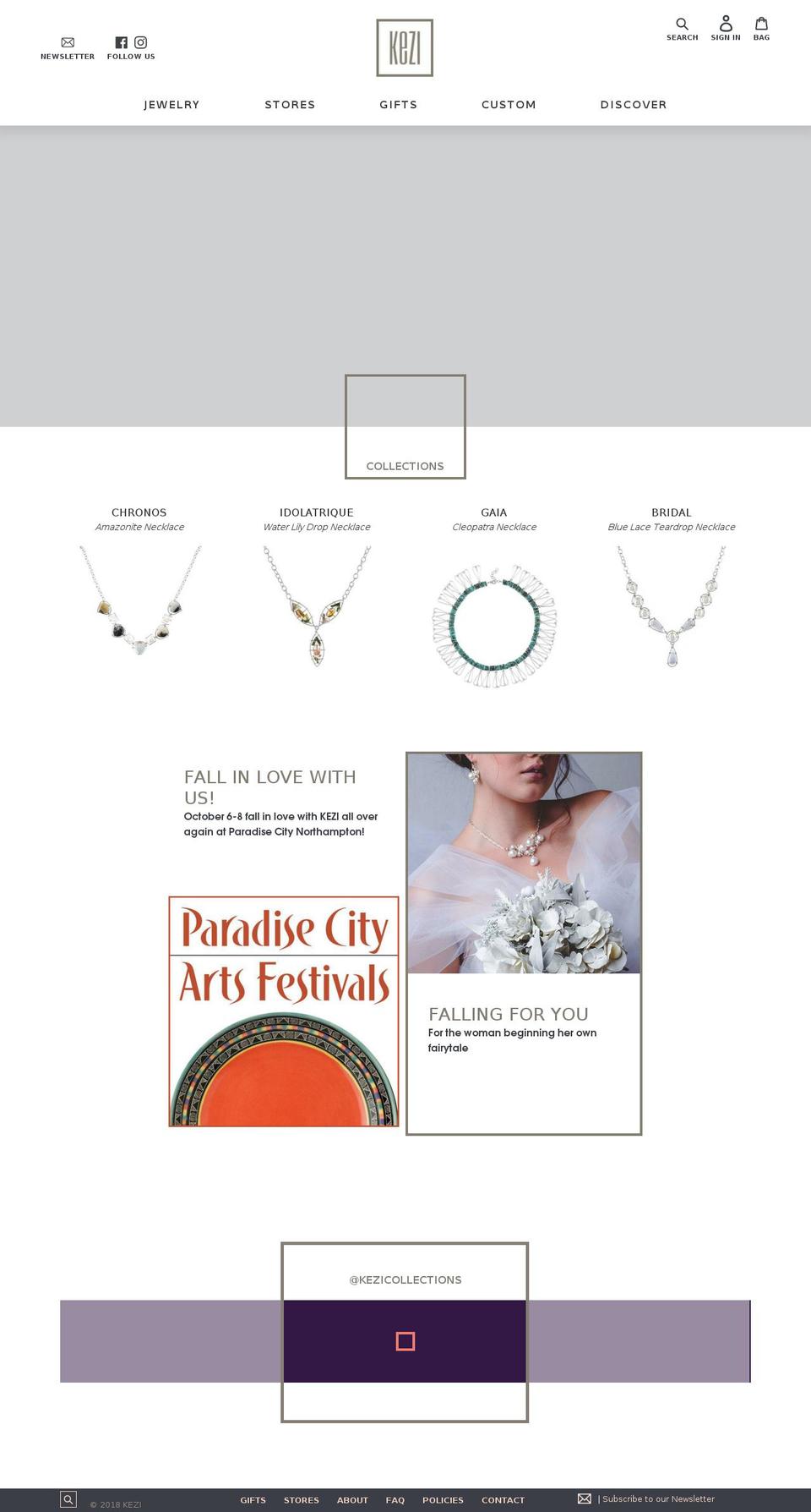 designbykezi.com shopify website screenshot