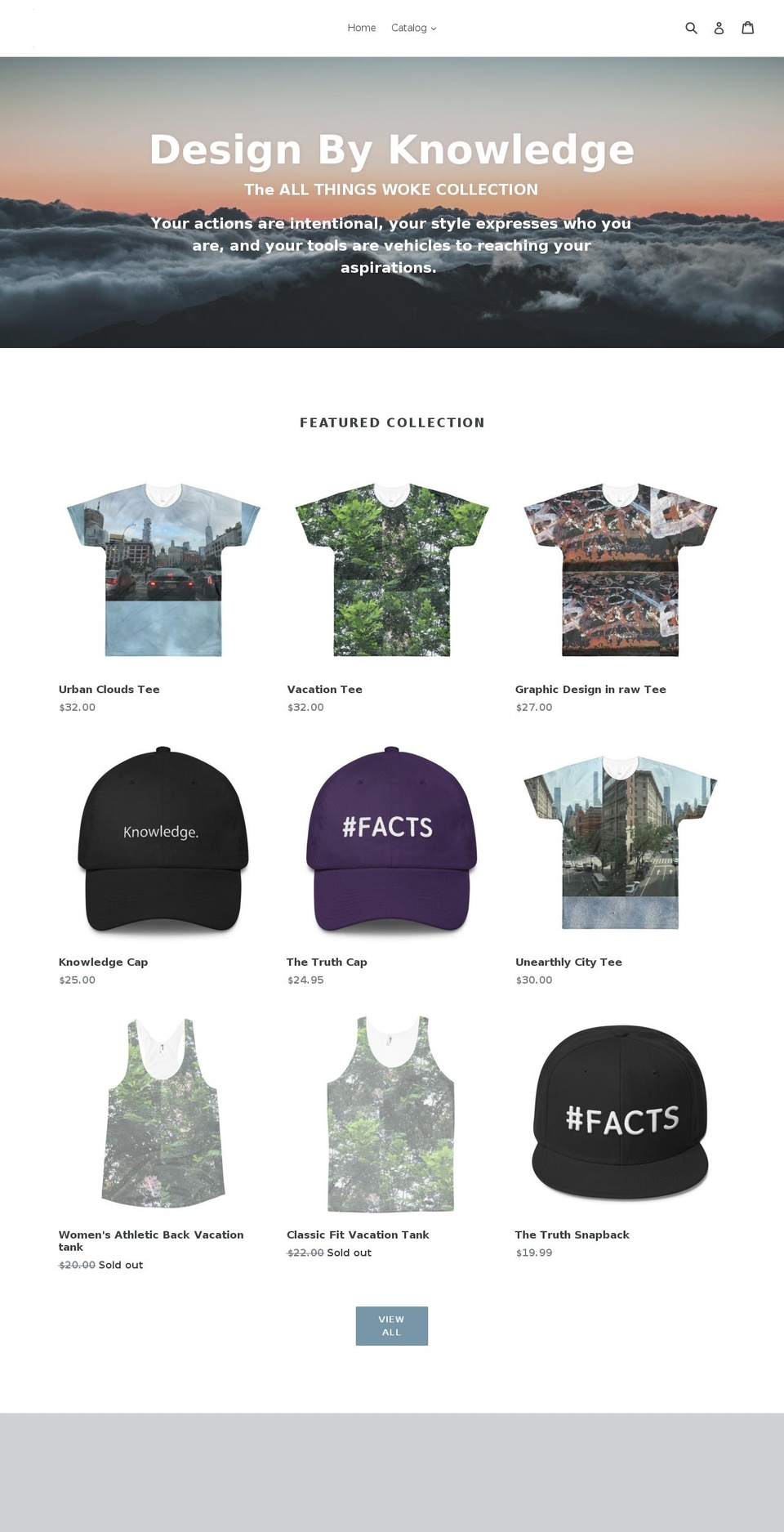 designbyknowledge.com — Shopify storefront screenshot