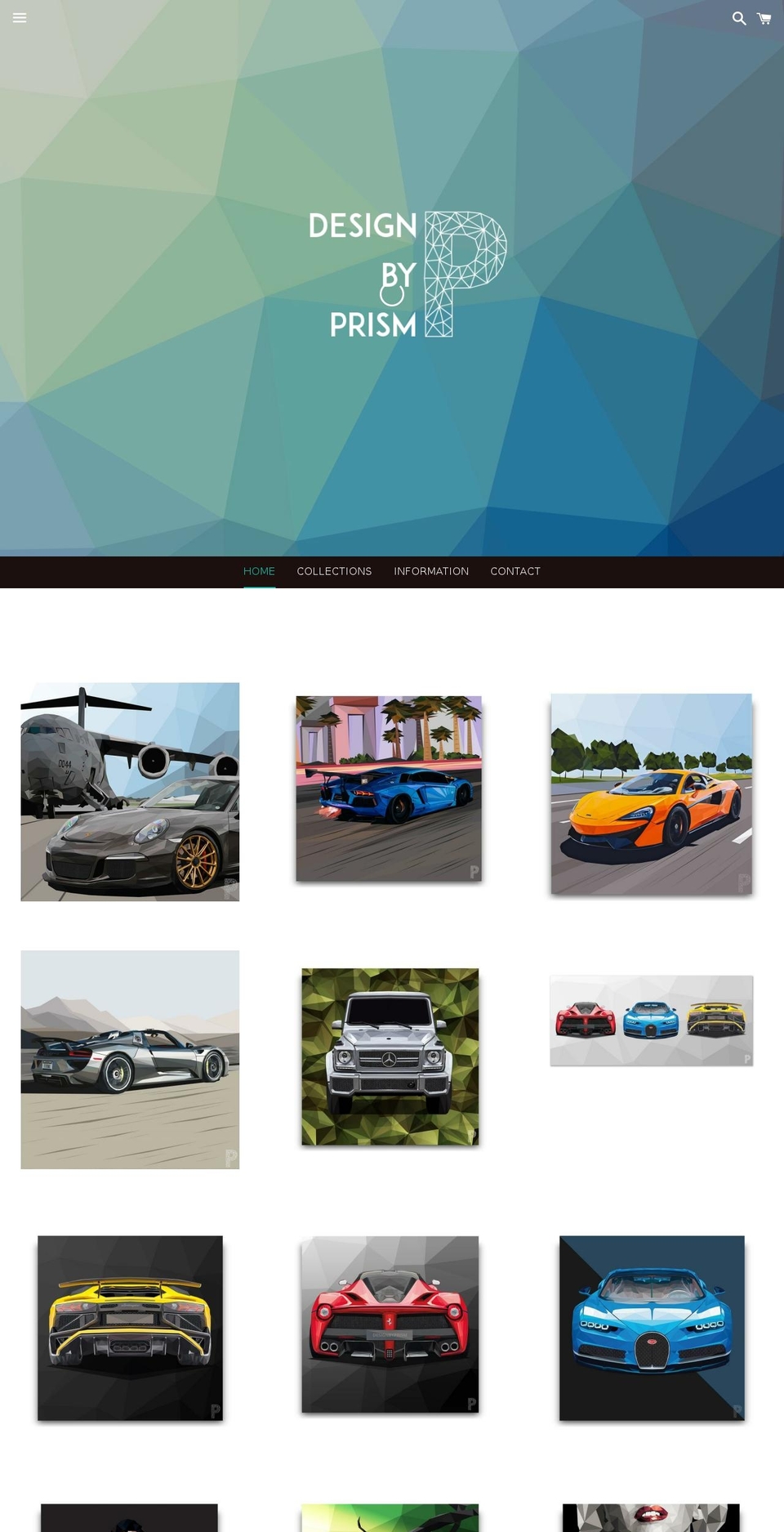 designbyprism.com shopify website screenshot