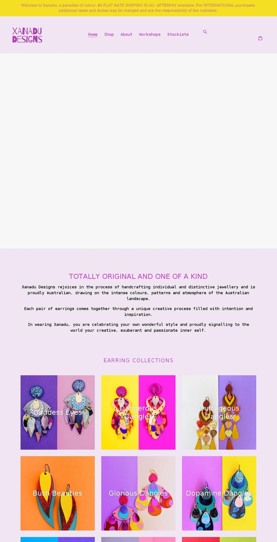designbyxanadu.com shopify website screenshot