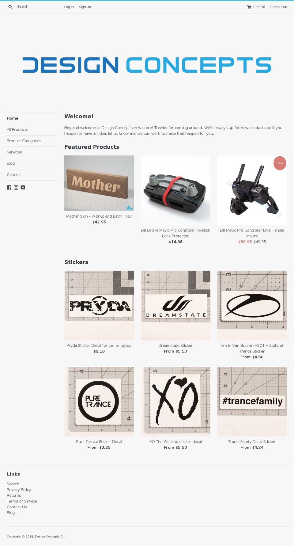 designconceptschi.com shopify website screenshot