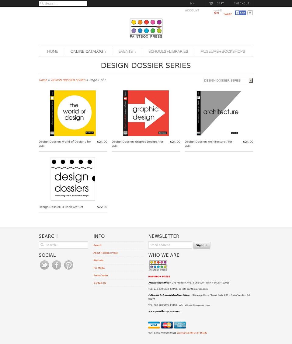 designdossiers.com shopify website screenshot