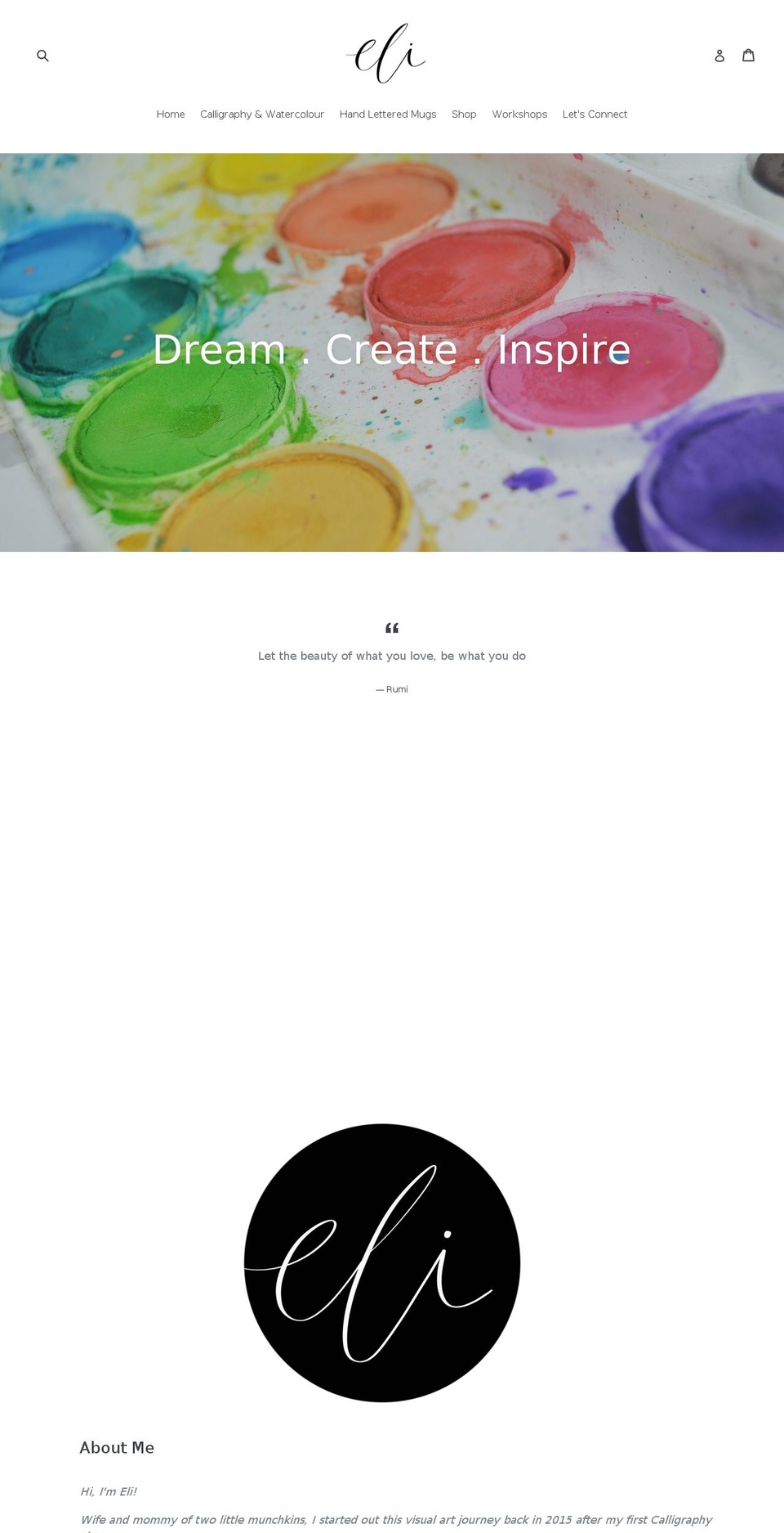 designedbyeli.com — Shopify storefront screenshot