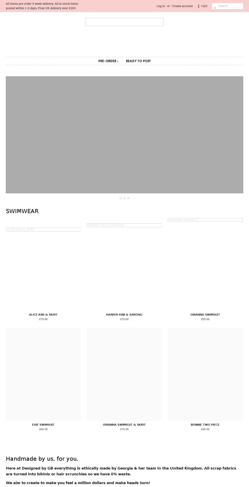 designedbygeorgiabeth.com — Shopify storefront screenshot