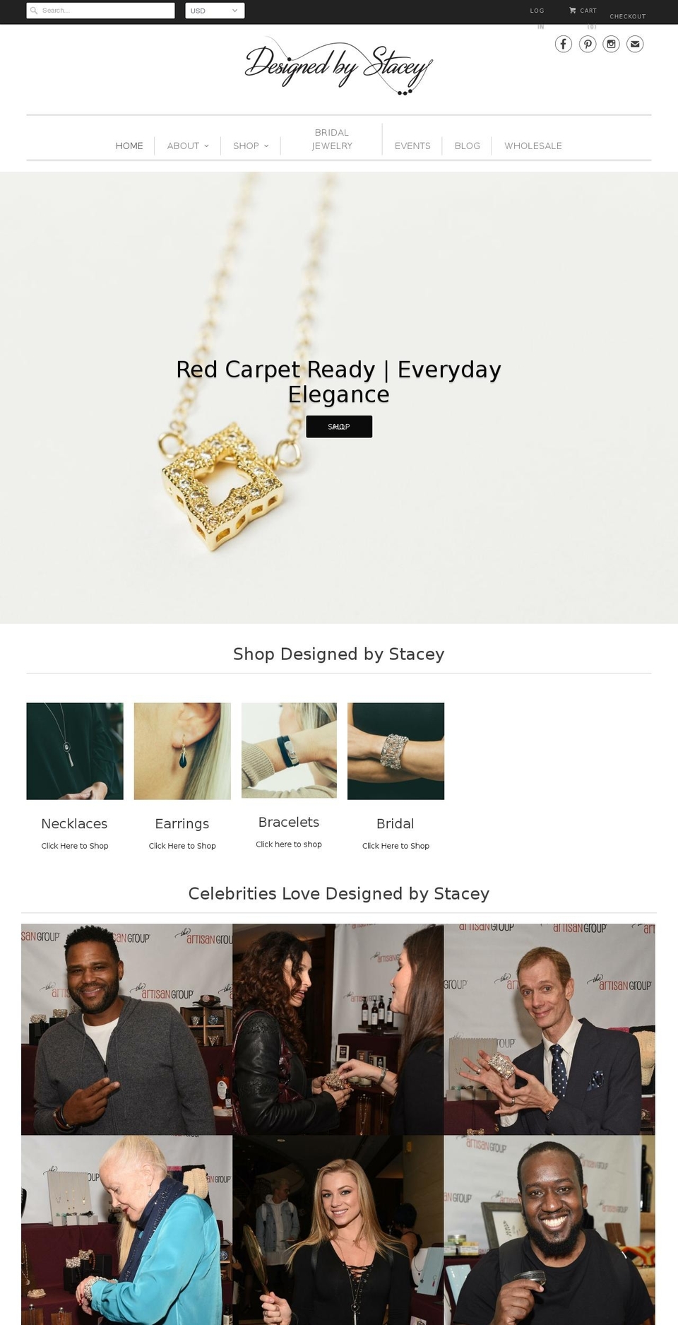 Current Theme Shopify theme site example designedbystaceyjewelry.com