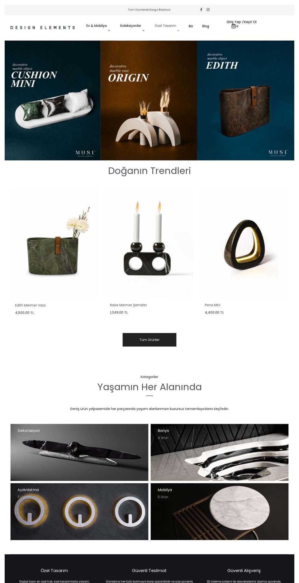 designelements.co shopify website screenshot