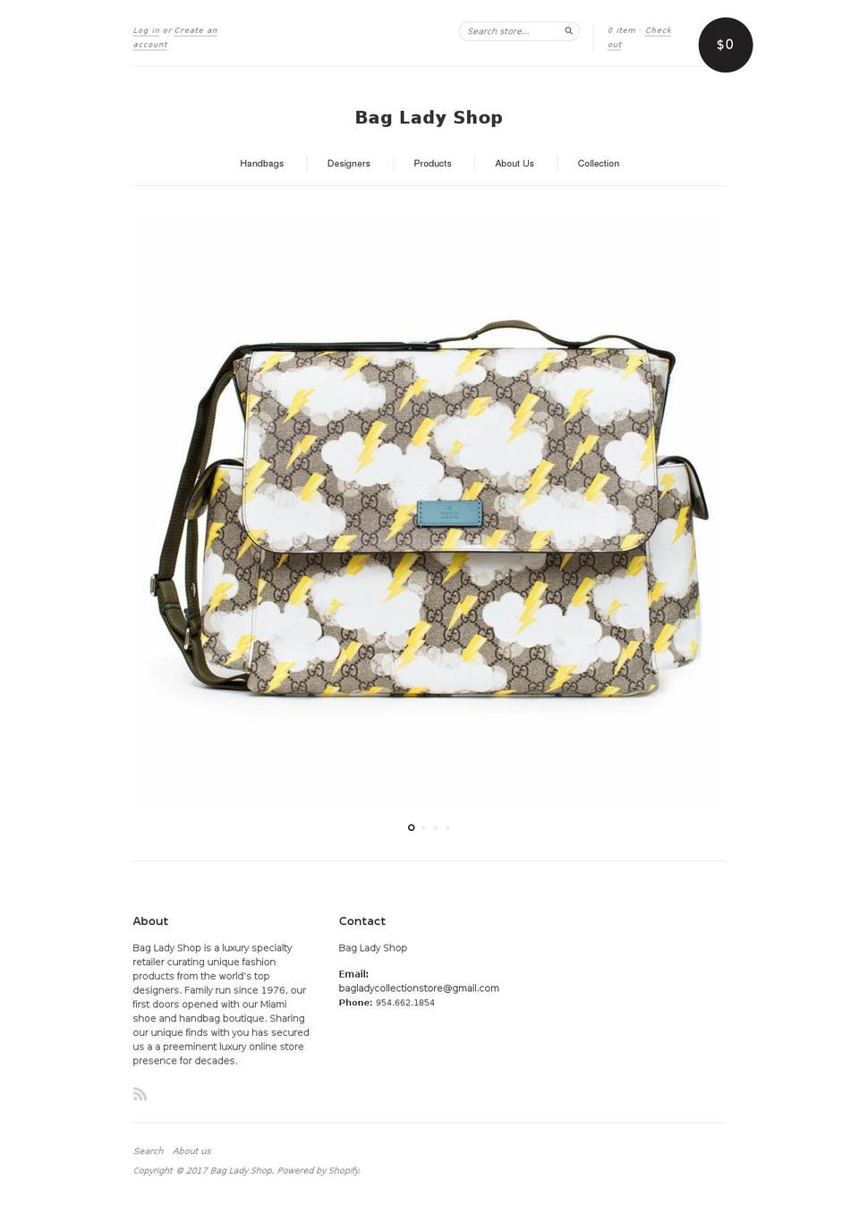 designer-discount-handbags.com shopify website screenshot