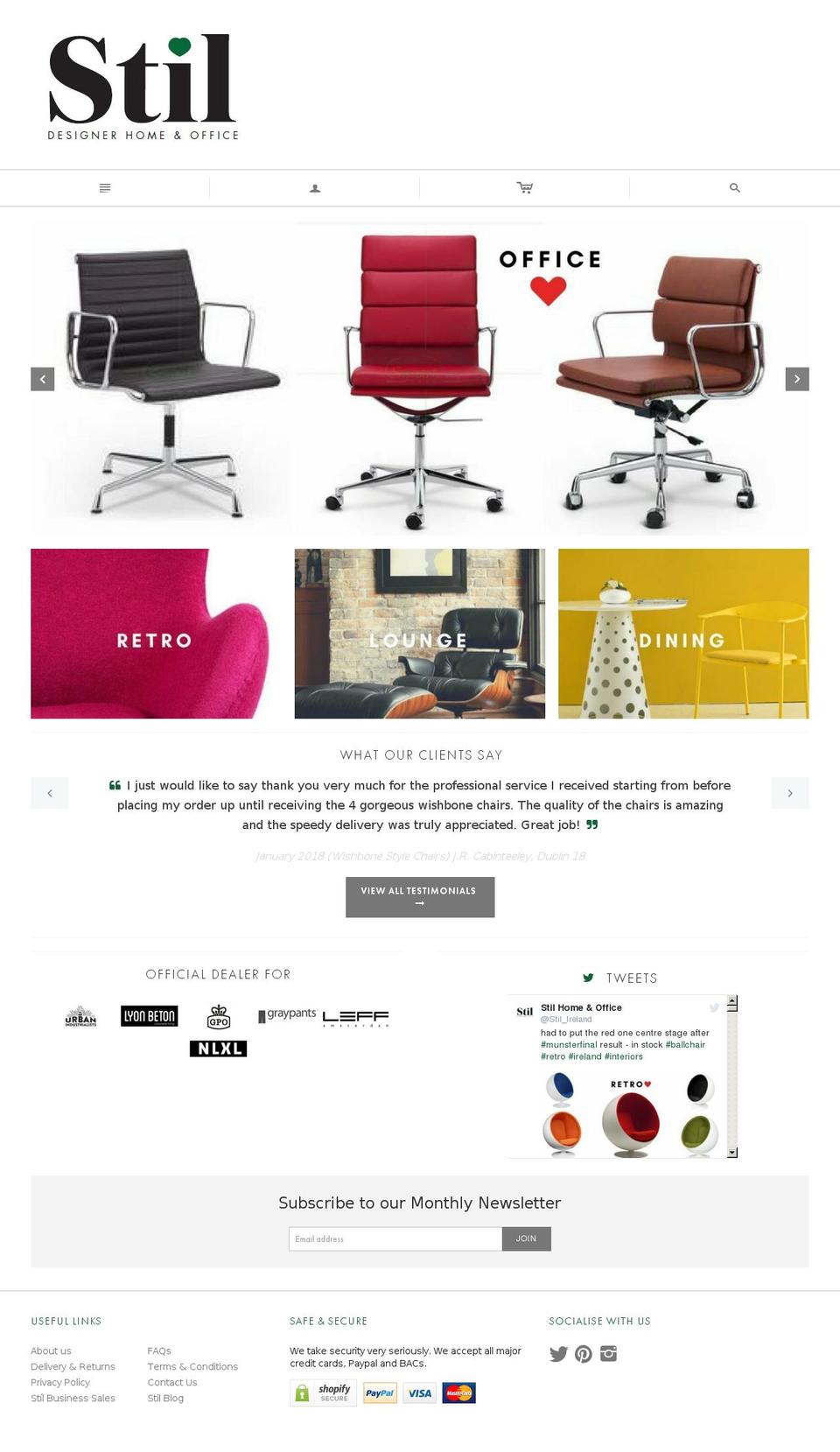 stil-v1-0 Shopify theme site example designerchairsireland.com