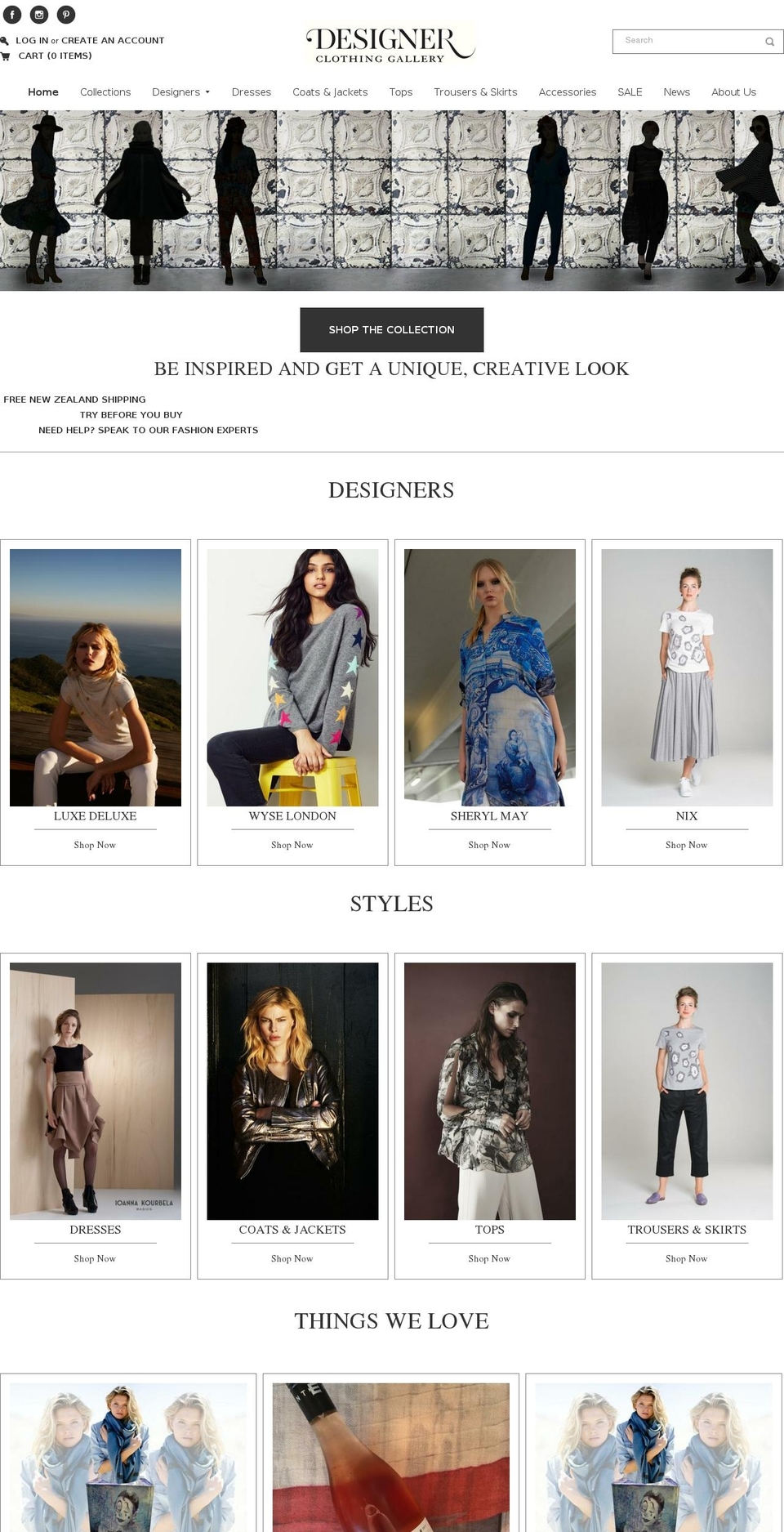 Designer Clothing Gallery (with laybuy) Shopify theme site example designerclothinggallery.com