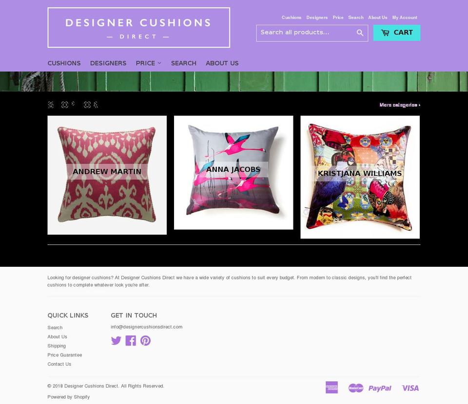 dsl-theme-sept3 Shopify theme site example designercushionsdirect.com