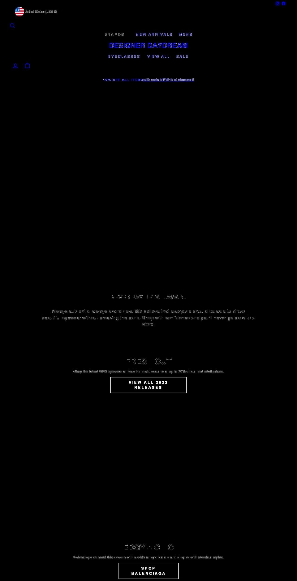 designerdaydream.com shopify website screenshot