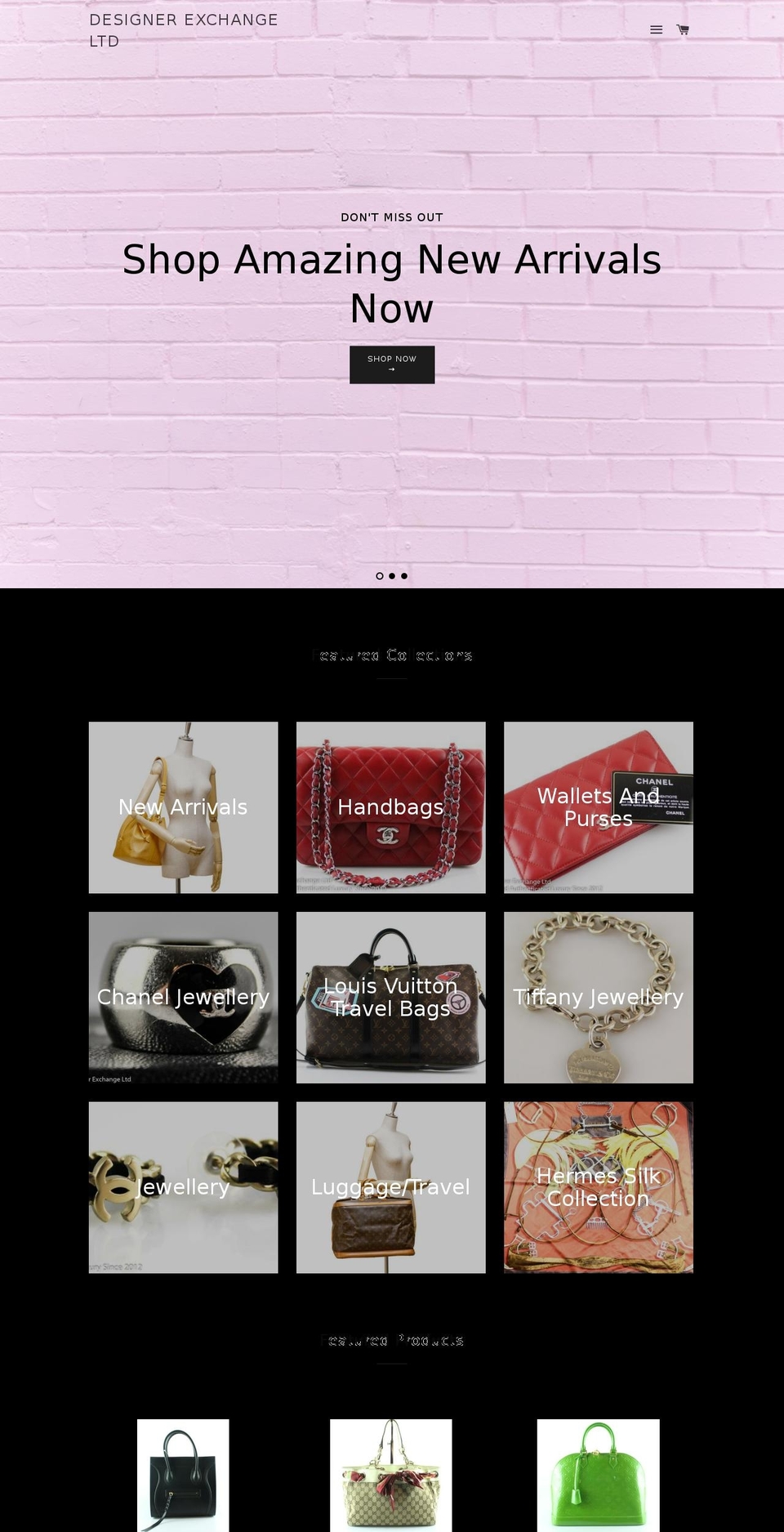 designerexchange.ie shopify website screenshot