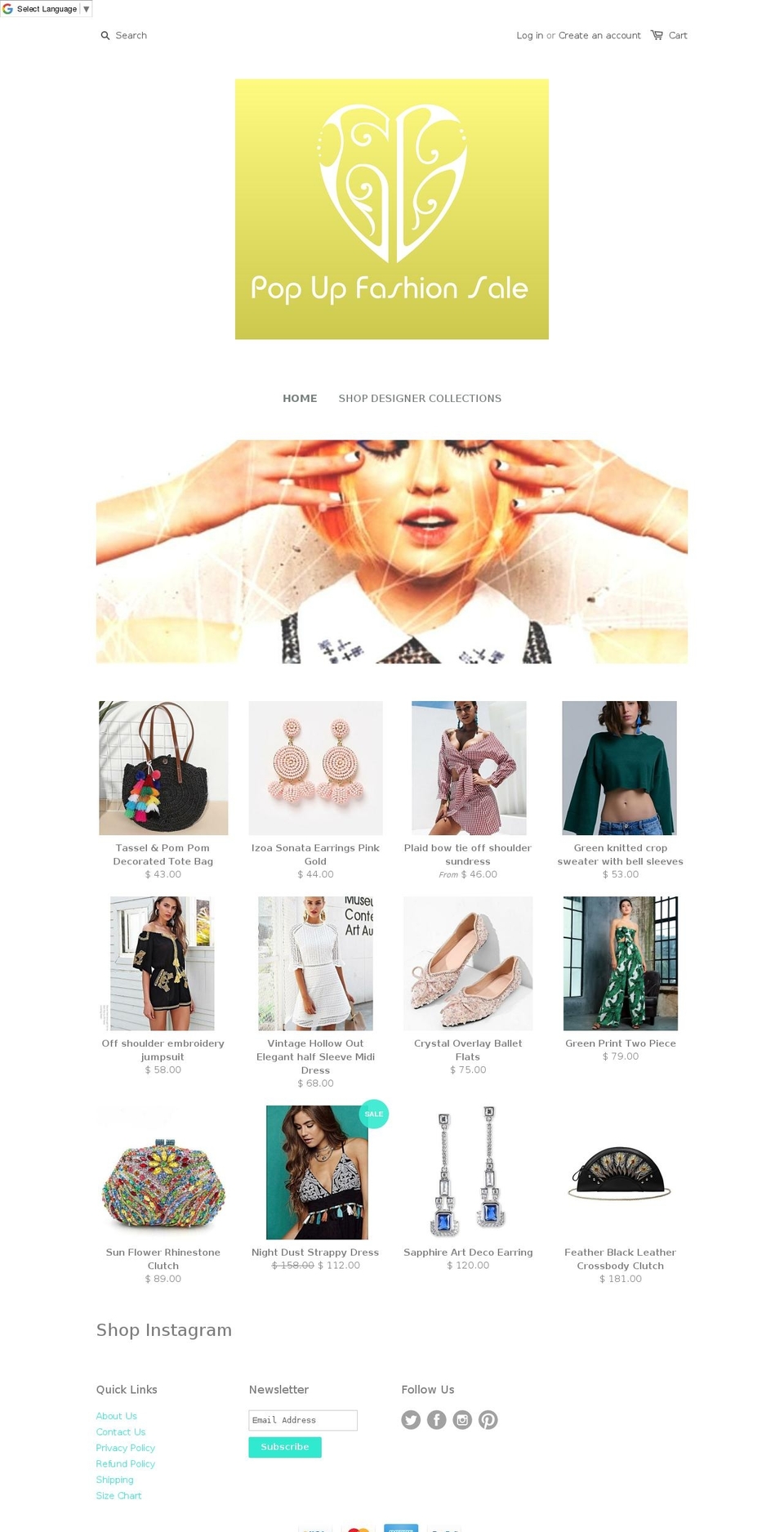 designerfashioncloset.com — Shopify storefront screenshot