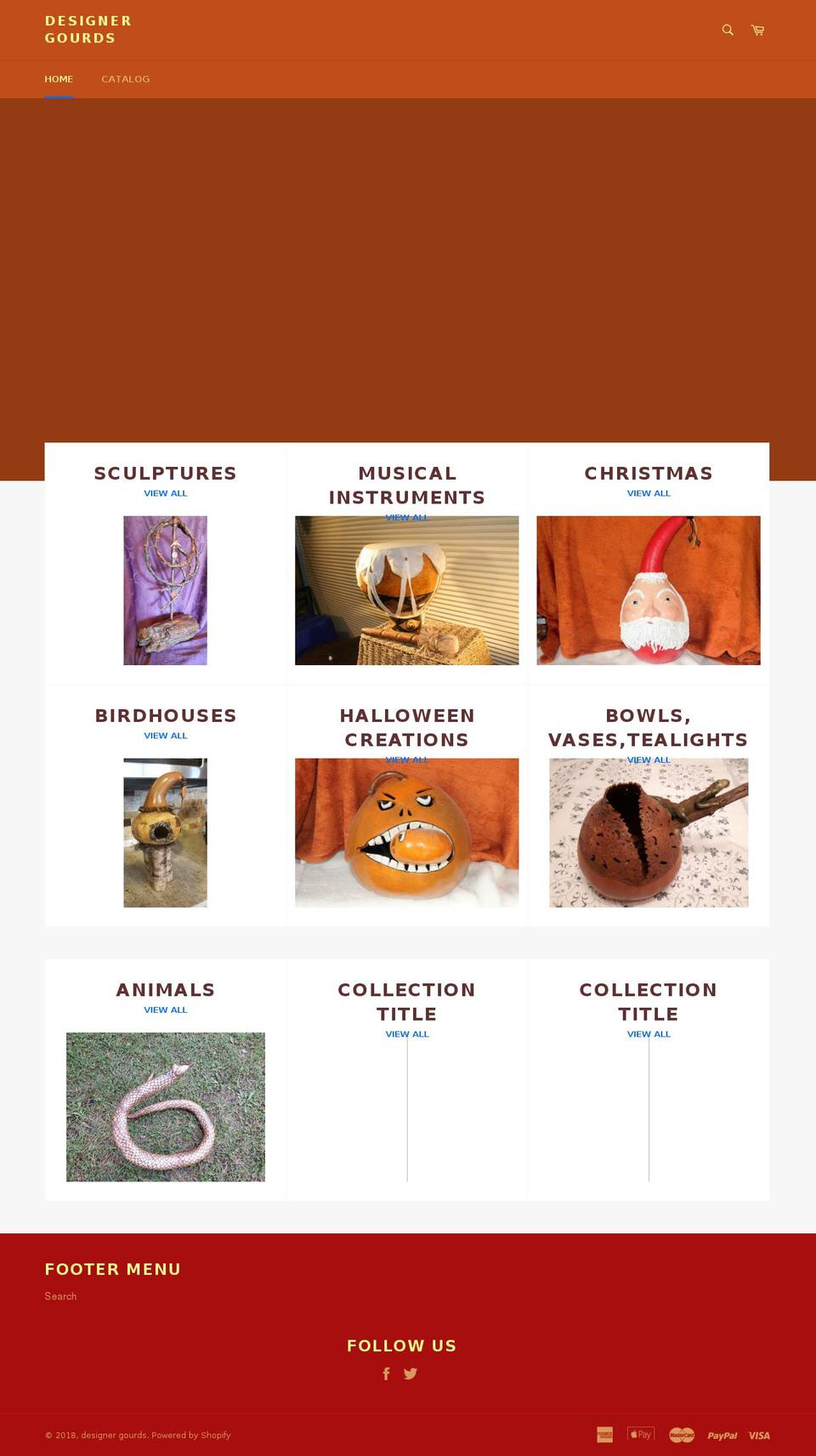 designergourds.com shopify website screenshot