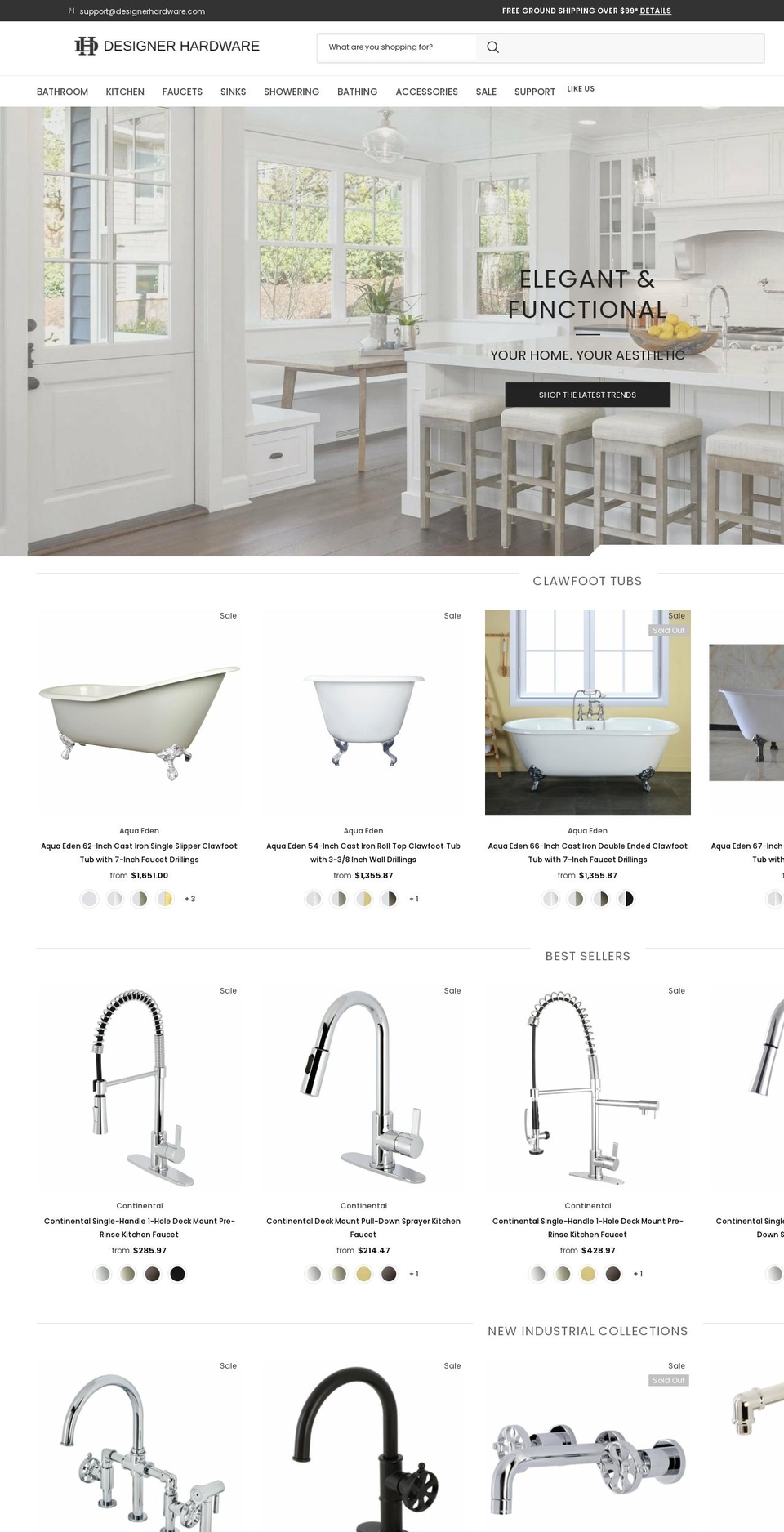 designerhardware.com shopify website screenshot