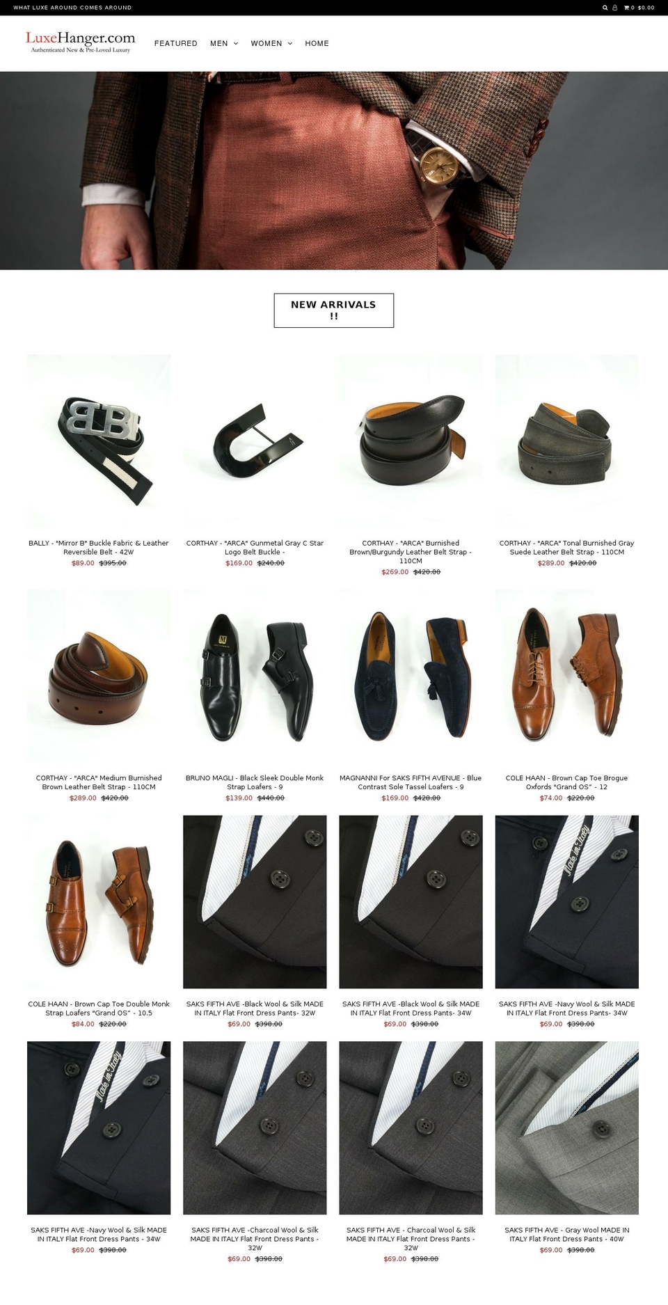 designerlastcall.com — Shopify storefront screenshot