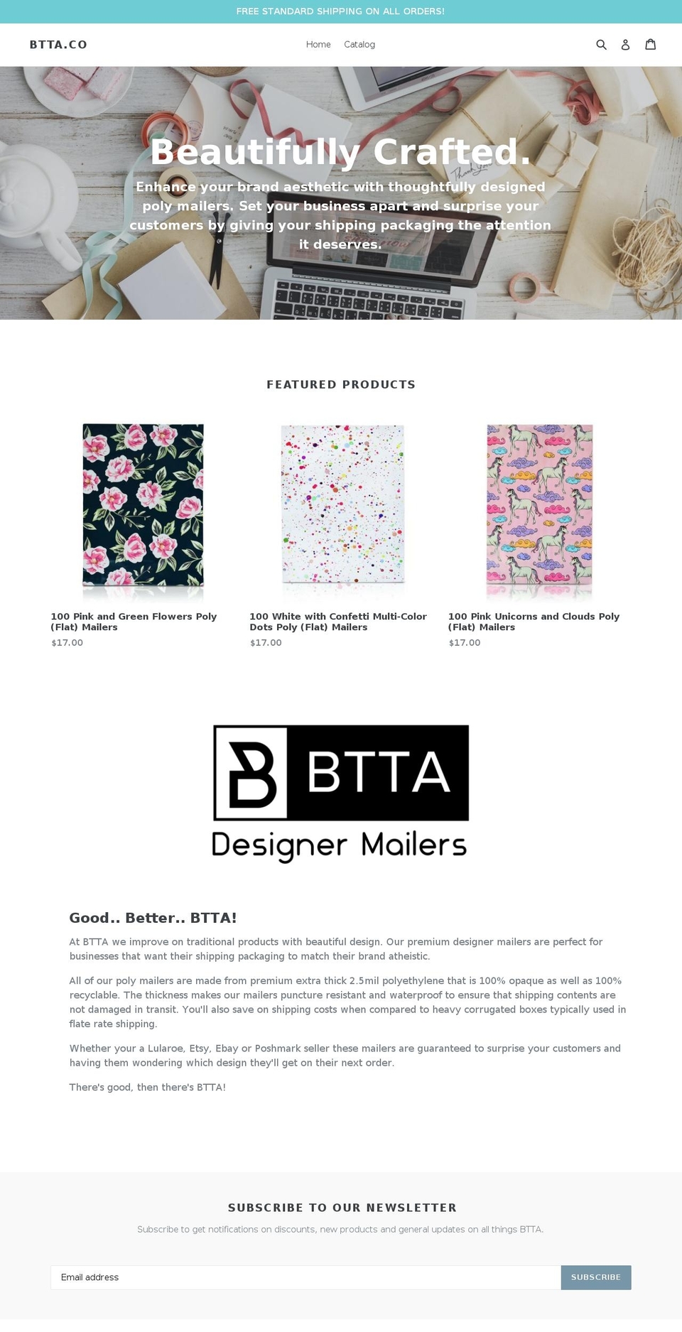 designermailer.com — Shopify storefront screenshot
