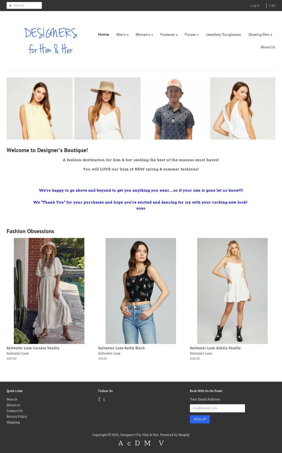 designers-for-him-her.myshopify.com shopify website screenshot