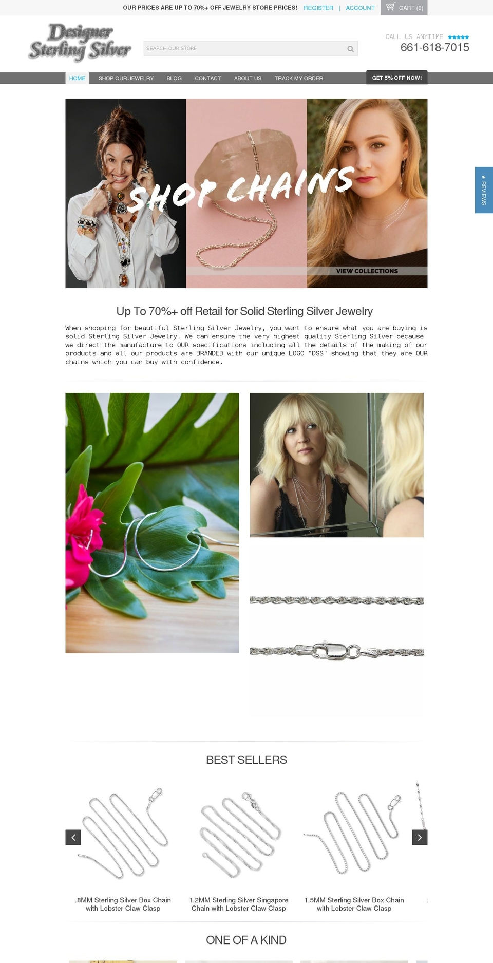 designerstainlesssteel.com — Shopify storefront screenshot