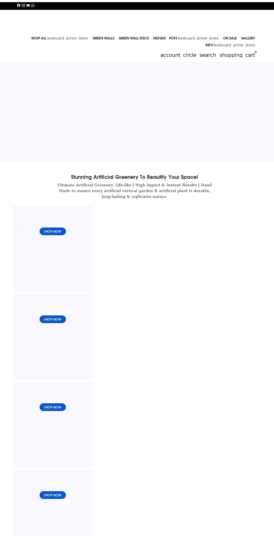 designerverticalgardens.com.au shopify website screenshot