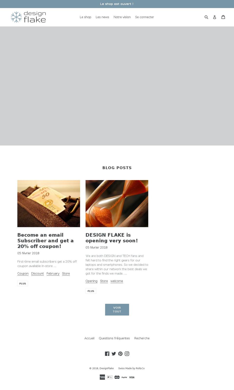 designflake.com shopify website screenshot