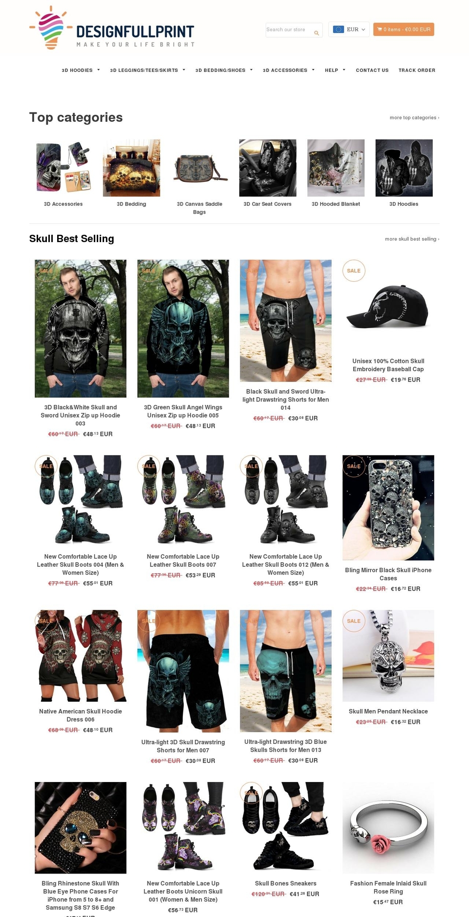 designfullprint Shopify theme site example designfullprint.com
