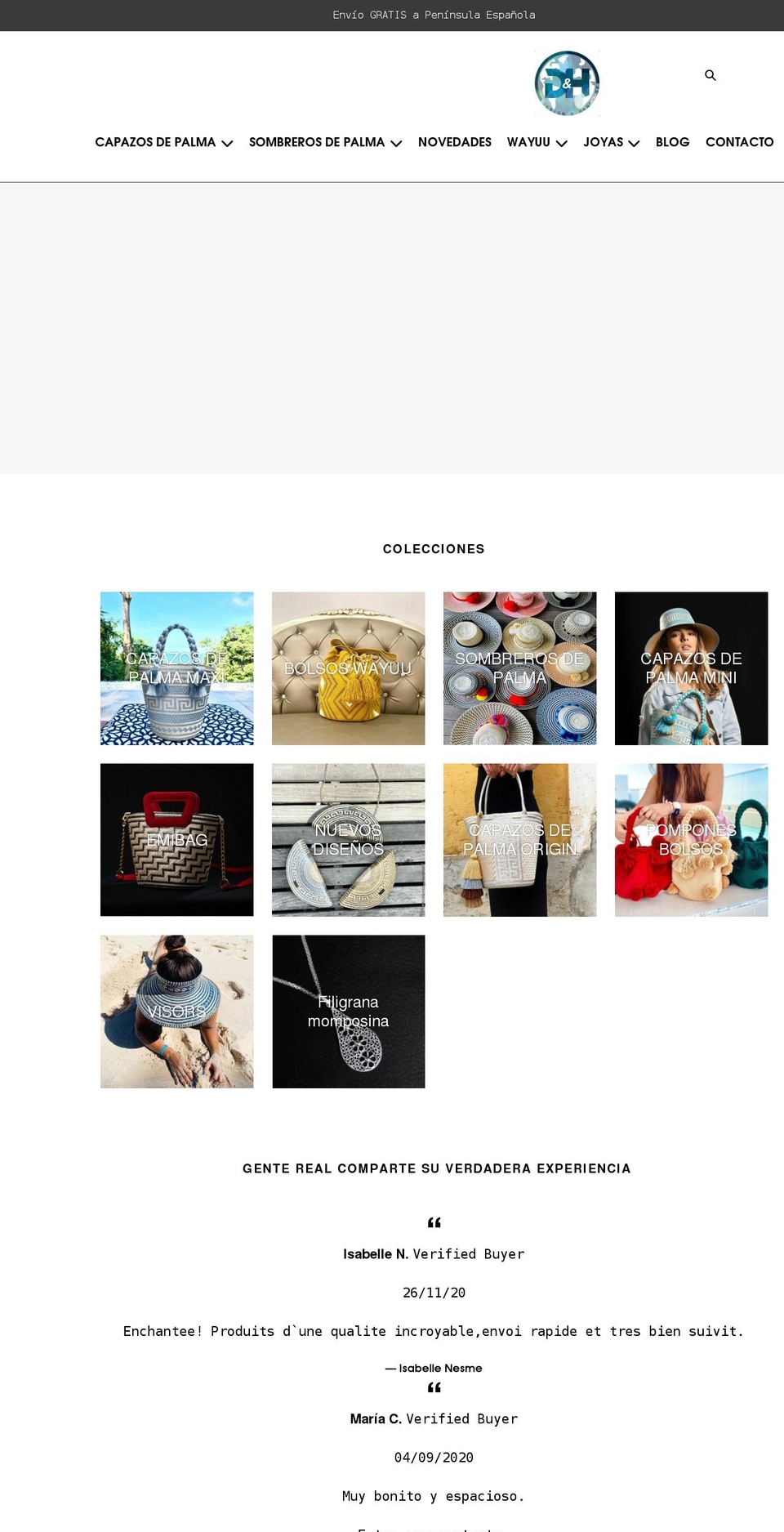 designhandmade.es shopify website screenshot