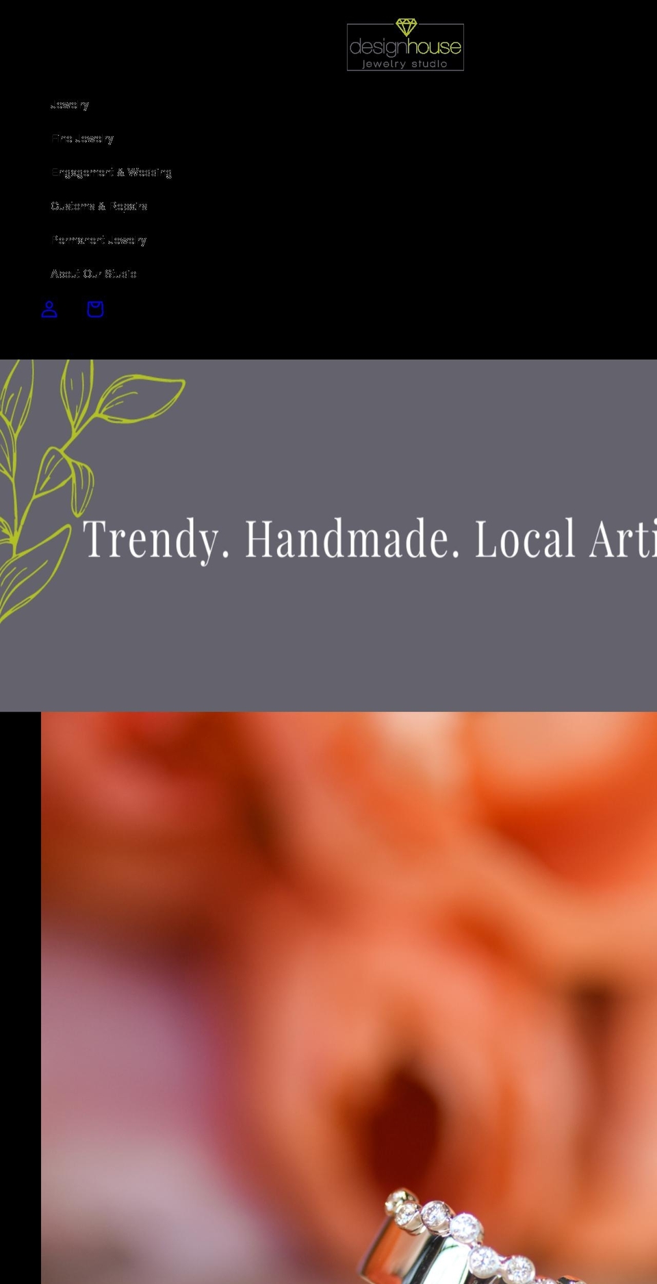 designhousejewelry.com shopify website screenshot