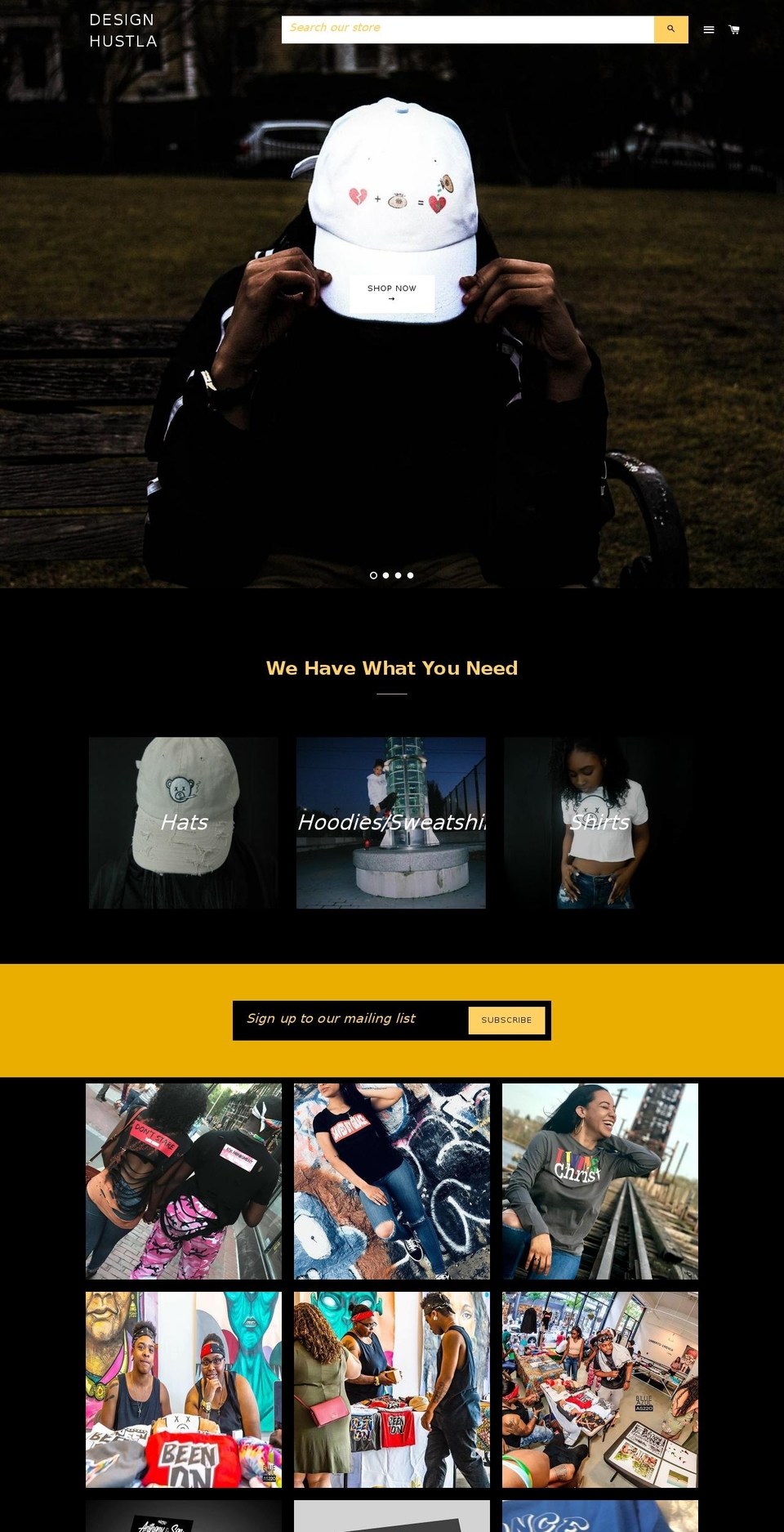 designhustla.com — Shopify storefront screenshot